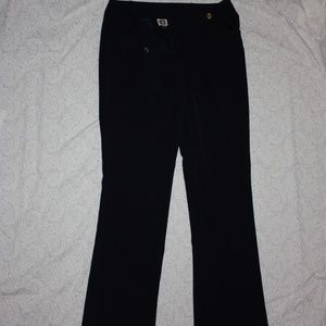 {Anne Klein} Classic Fit Navy Trouser